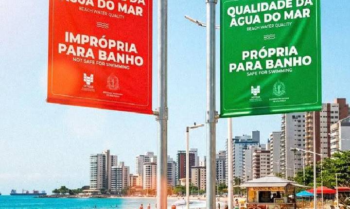 Cetesb atualiza bandeiras que mostram se as praias são próprias para banho no litoral paulista