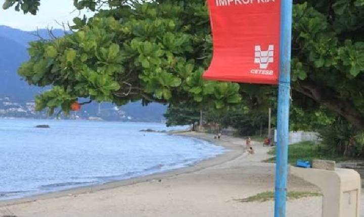 Cetesb registra 4 praias impróprias no Litoral Norte de SP