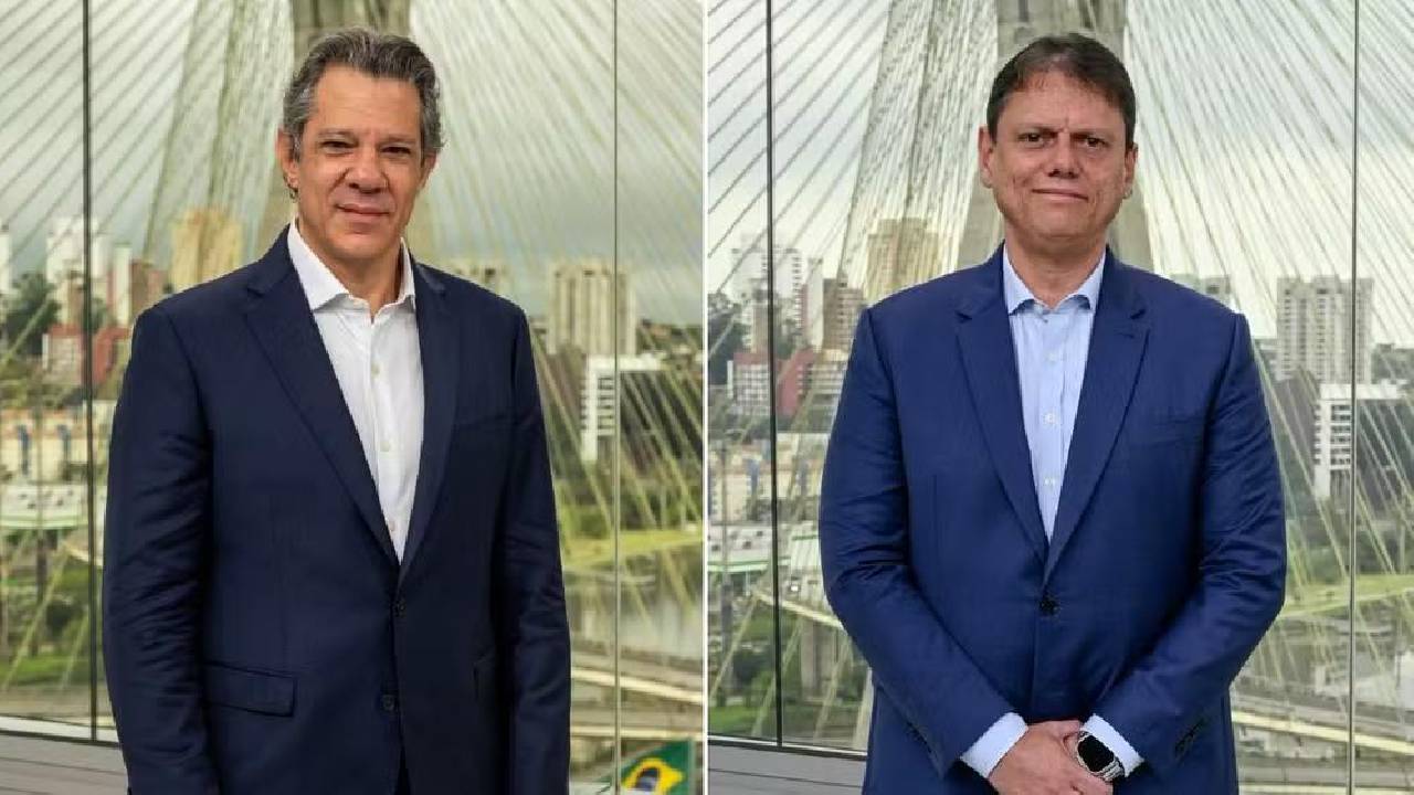 Datafolha em SP: Tarcísio, 50%; Haddad, 30%