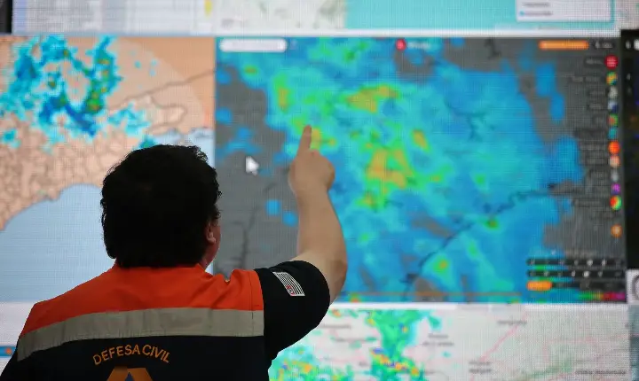 Defesa Civil alerta para chuva e ventos fortes em SP a partir desta quarta (29) e monta Gabinete de Crise