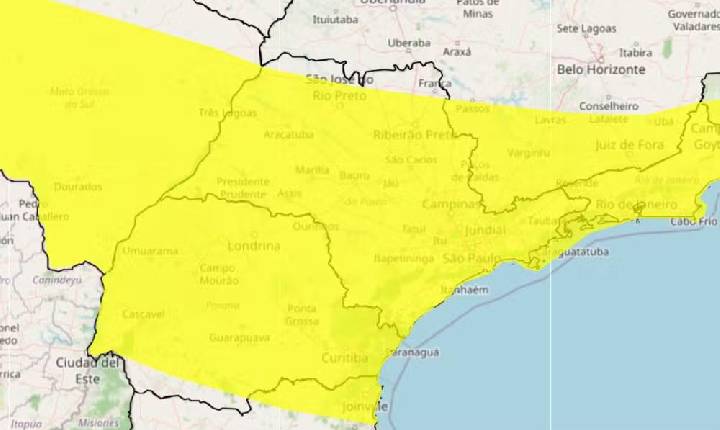 Fim de semana tem alerta de tempestade e risco de granizo no Vale do Paraíba e região; veja previsão do tempo