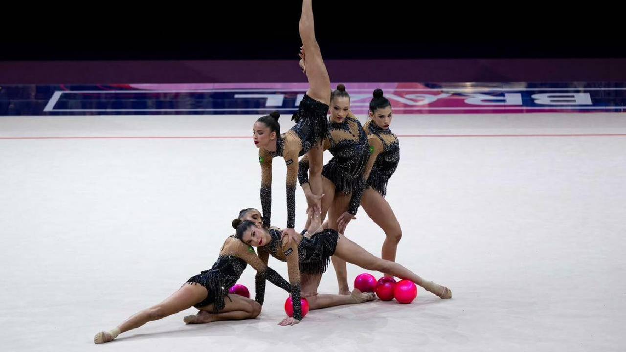 Ginástica rítmica: Brasil é bronze e garante vaga em Los Angeles 2028
