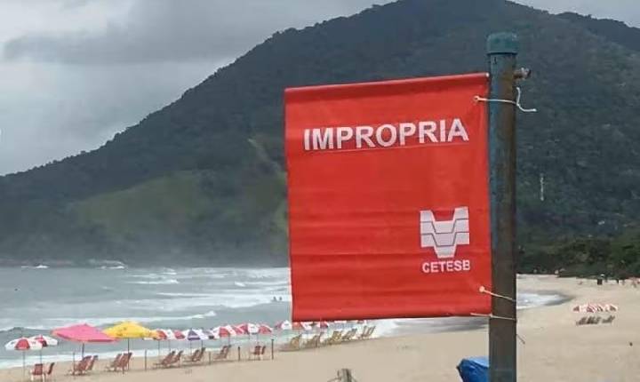 Litoral paulista tem 39 praias impróprias para banho neste fim de semana