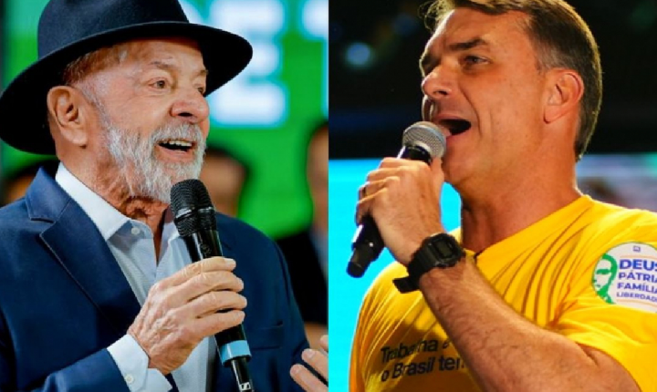 Lula e Flávio Bolsonaro empatam com 41% no 2º turno, diz Quaest