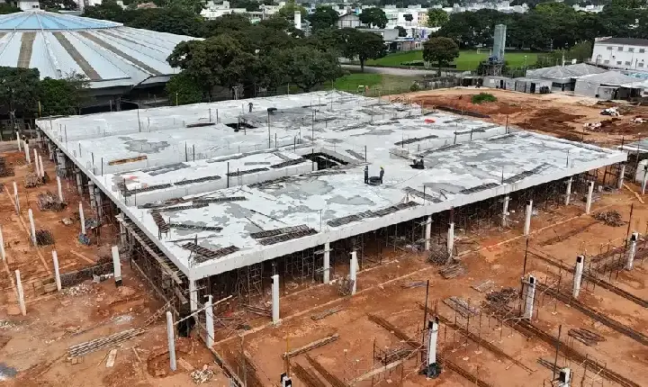 Obras da nova maternidade de São José avançam e fundação já está quase concluída