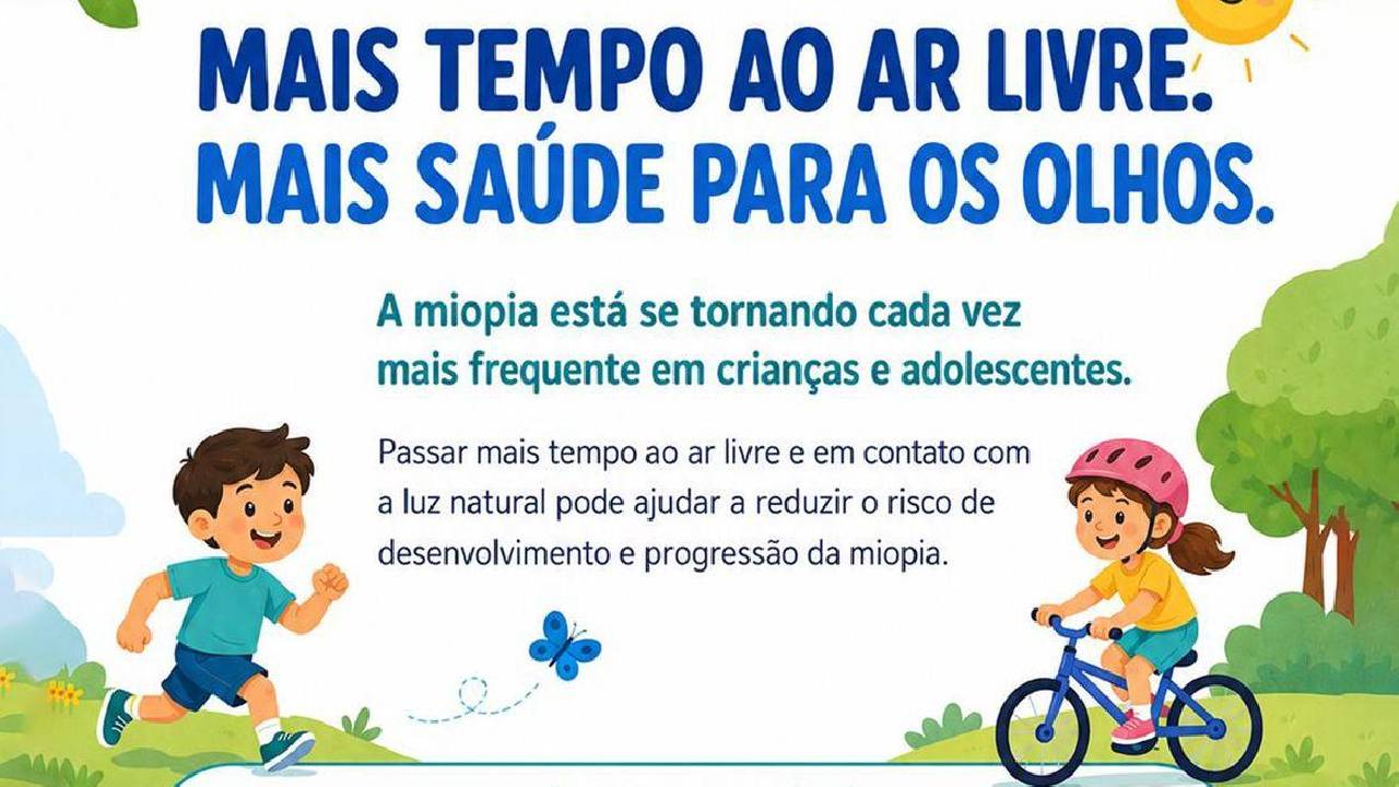 Oftalmologistas alertam para uso de telas e a miopia em crianças