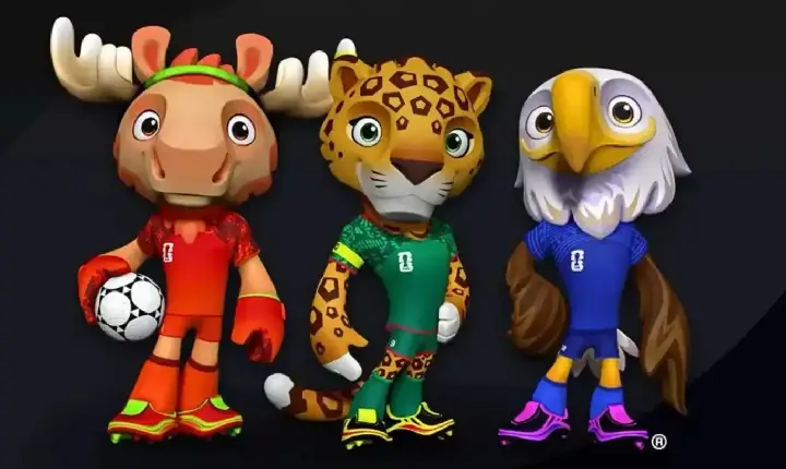 Pela primeira vez, Copa do Mundo terá três mascotes; Conheça Maple, Zayu e Clutch