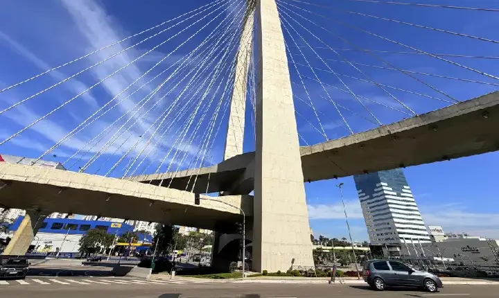 Ponte Estaiada terá bloqueios parciais a partir desta quinta (20); veja os horários