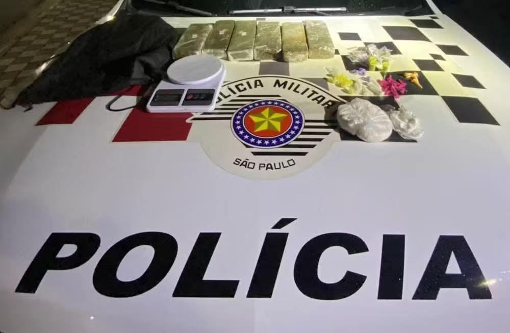 Homem é preso com quase quatro quilos de drogas em Jacareí