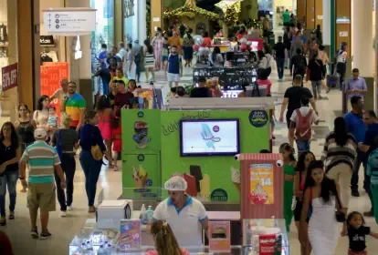 Shoppings registram melhor faturamento de Natal em cinco anos