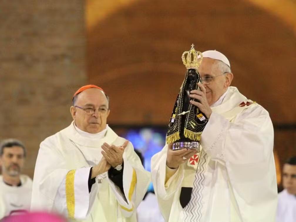 Devoto da Padroeira do Brasil, Papa Francisco visitou duas vezes o Santuário Nacional de Aparecida