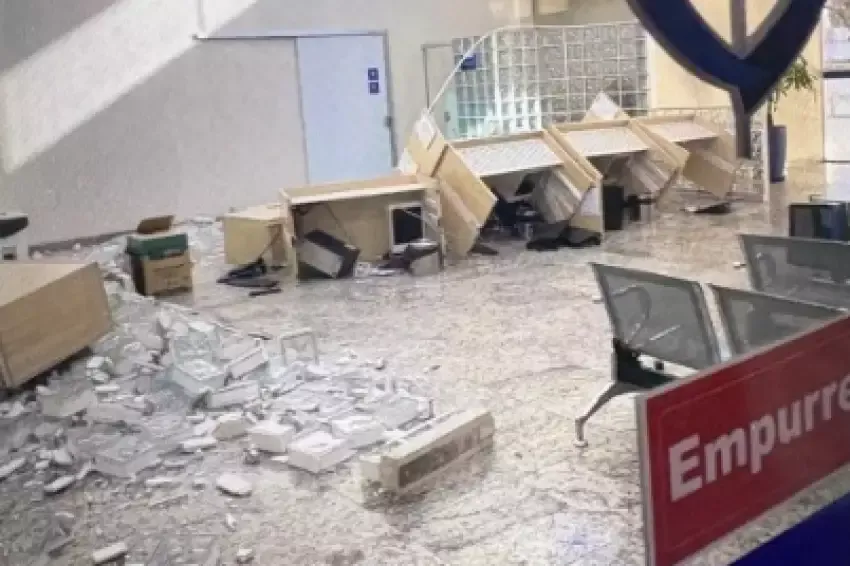 Filho morre e pai destrói parte de hospital em Jacareí