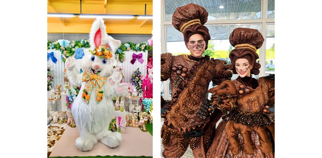 Coelhinho chega a shopping de São José dos Campos e abre programação especial e gratuita de Páscoa