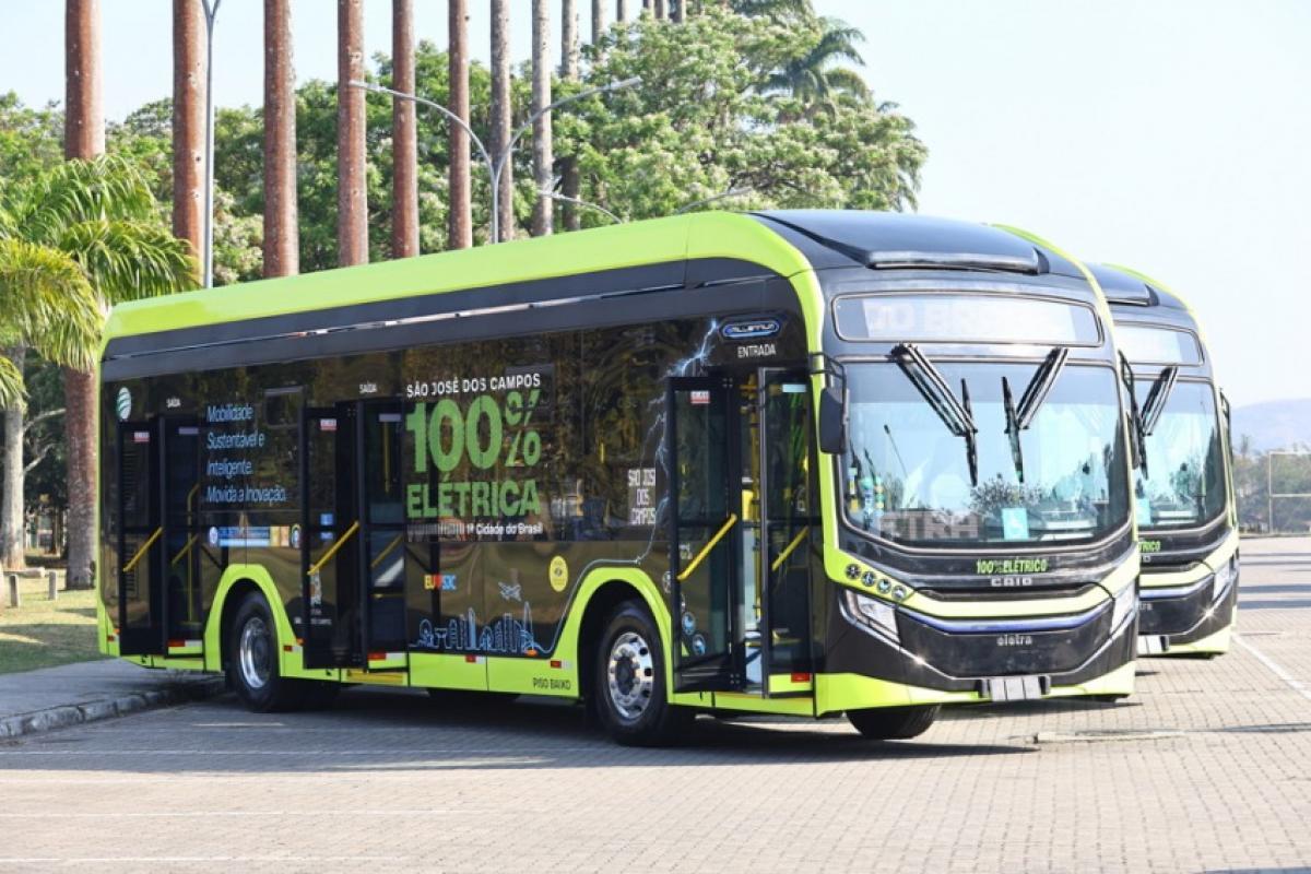 Prazo de entrega dos ônibus elétricos em SJC é adiado para 2027