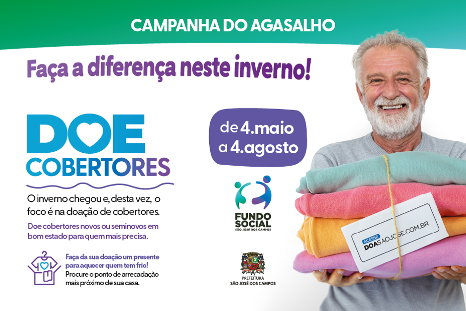 Campanha do Agasalho 2026 começa com foco em cobertores em São José
