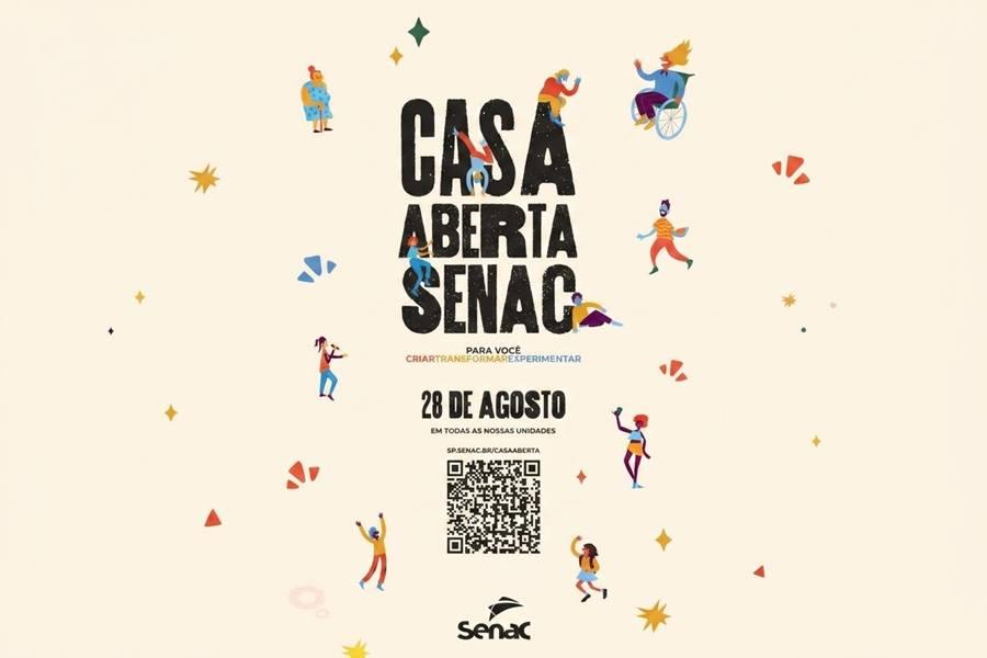 As cinco unidades do Senac no Vale do Paraíba realizam nesta sexta-feira, 28 de agosto, mais uma edição do Casa Aberta Senac. A iniciativa vai disponibilizar cerca de 150 atividade