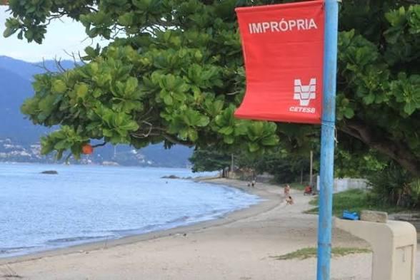 Cetesb registra 4 praias impróprias no Litoral Norte de SP