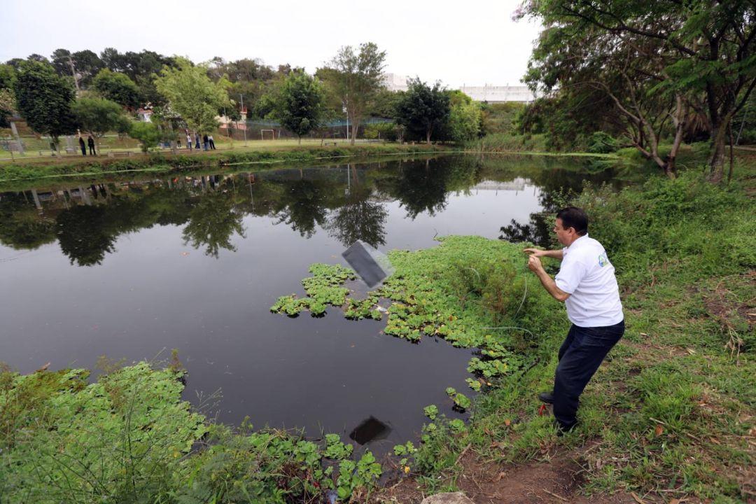 JACAREÍ: Lago do Califórnia recebe sistema para melhorar qualidade da água