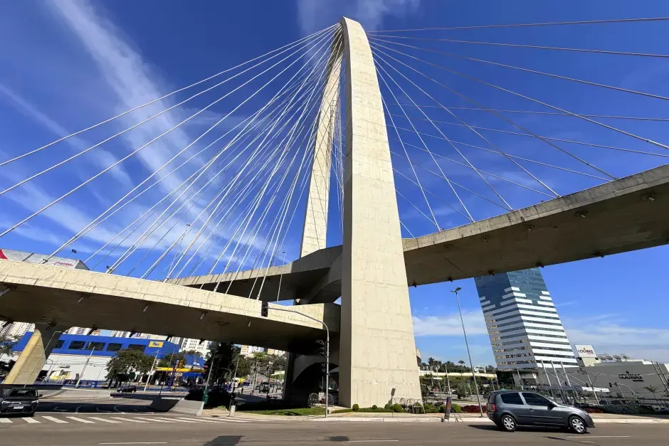 Ponte Estaiada terá bloqueios parciais a partir desta quinta (20); veja os horários
