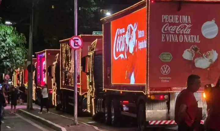 Caravana de Natal da Coca-Cola 2026 tem trajeto confirmado em São José dos Campos